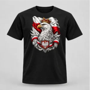 koszulka patriotyczna z orłem w koronie